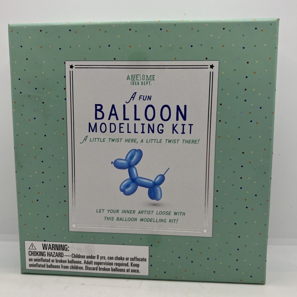 Awesome Idea Balloon Modeling Kit Includes Balloons, Pump, Eyes, Instructions
